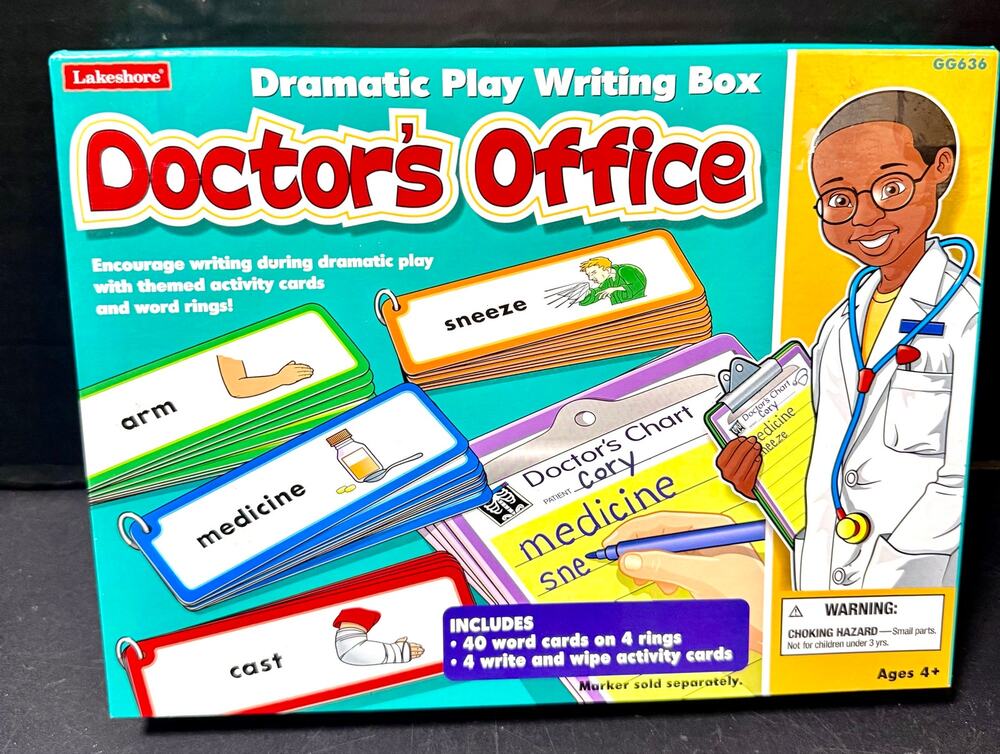 Lakeshore Learning Dramatic Play Writing Box in the Doctor's Office theme